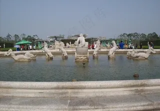 西安世园会 欧式喷泉图片