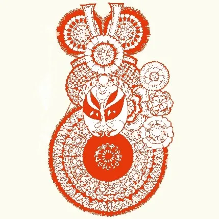 京剧人物剪纸 矢量CDR_81cdr矢量模版下载