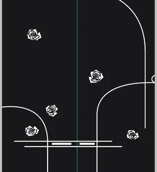 手绘玫瑰 移门图案图片