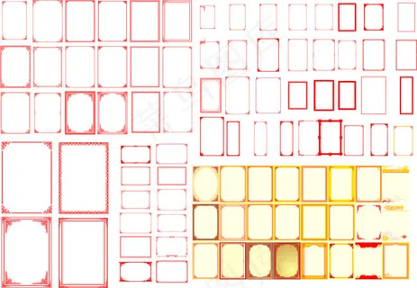 各种花纹边框大全精美花纹cdr 各种花纹边框大全精美花纹cdr