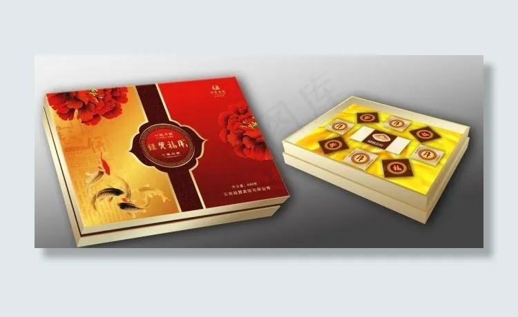 月饼包装图片模板下载cdr矢量模版下载