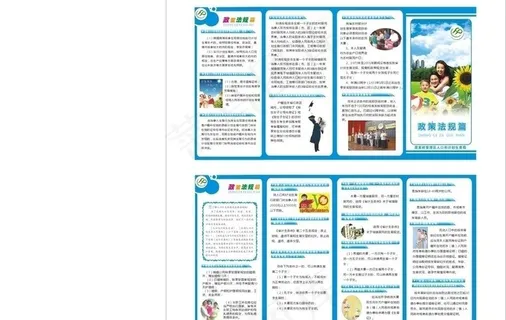 计划生育知识宣传四折页图片
