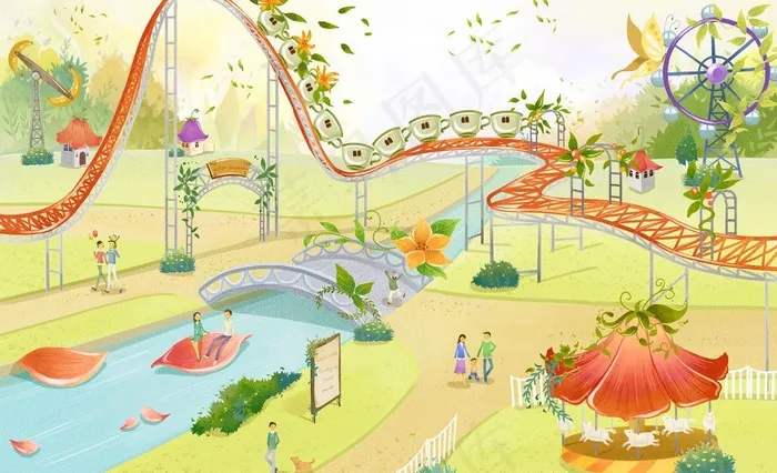 欢乐谷图片(4992X3320(DPI:300))psd模版下载