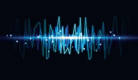 动感音频波光矢量素材三