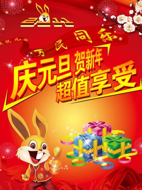 2011庆元旦贺新年模板PSD素材