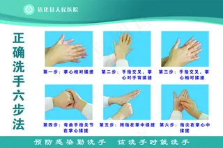六步洗手法