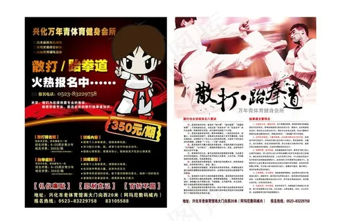 跆拳道单页图片