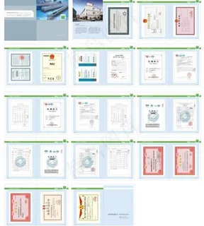 矢量证书样本画册图片