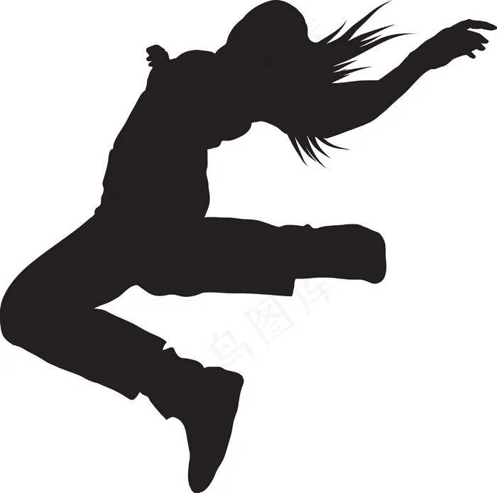 女人剪影矢量eps,ai矢量模版下载