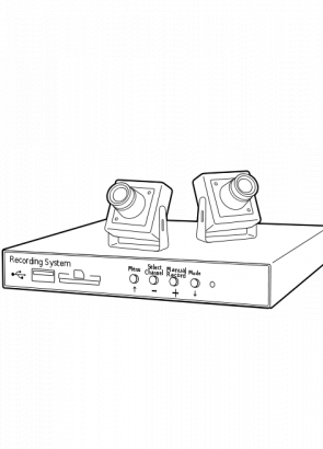 记录系统控制台矢量剪贴画
