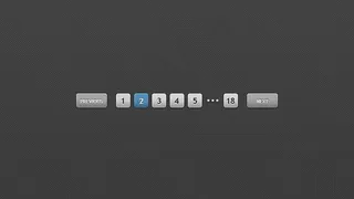 网页分页按钮元素psd