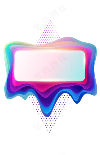 电商炫彩渐变标题框