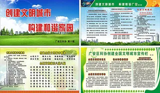 创文明城市展板设计