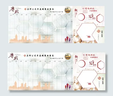 年度创意业绩表    企业业绩