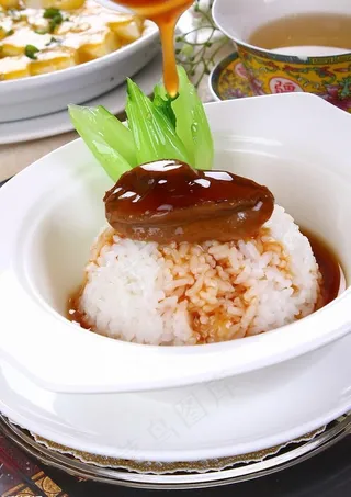 鲍鱼捞饭图片