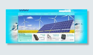 光电网站模板首页图片