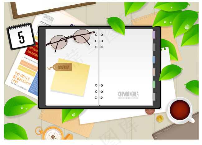 卡通工作场景素材