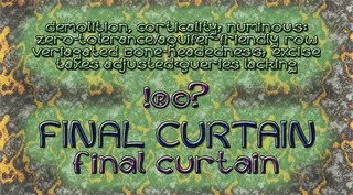 窗帘最后的字体