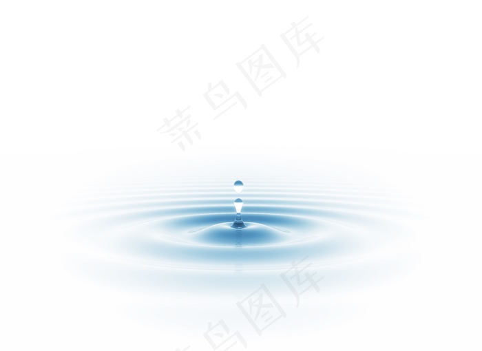 水滴与水纹图片