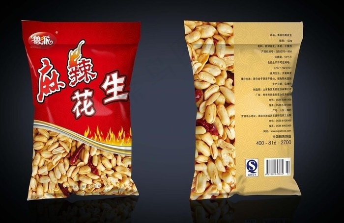 麻辣花生包装图片