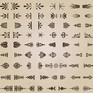 04——精致图案底纹矢量素材