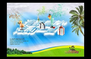 夏季促销海报图片