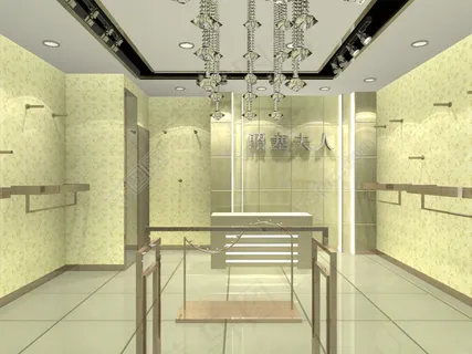女装皮草专卖店模型效果图 女装皮草专卖店模型效果图