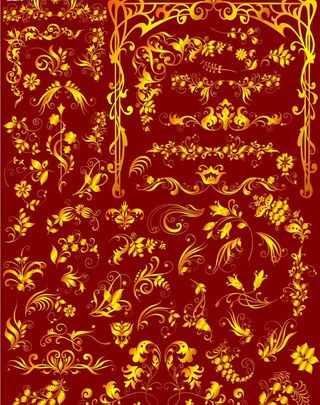 欧式时尚花纹图片