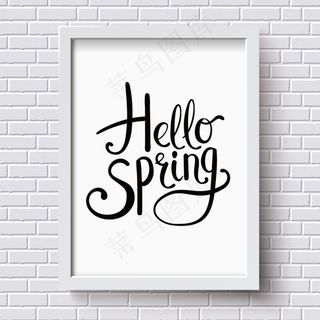 相框字体艺术字矢量素材