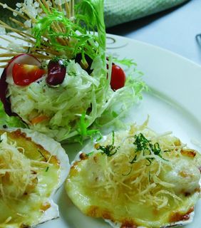 法式局扇贝图片