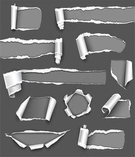 灰色创意撕纸图片