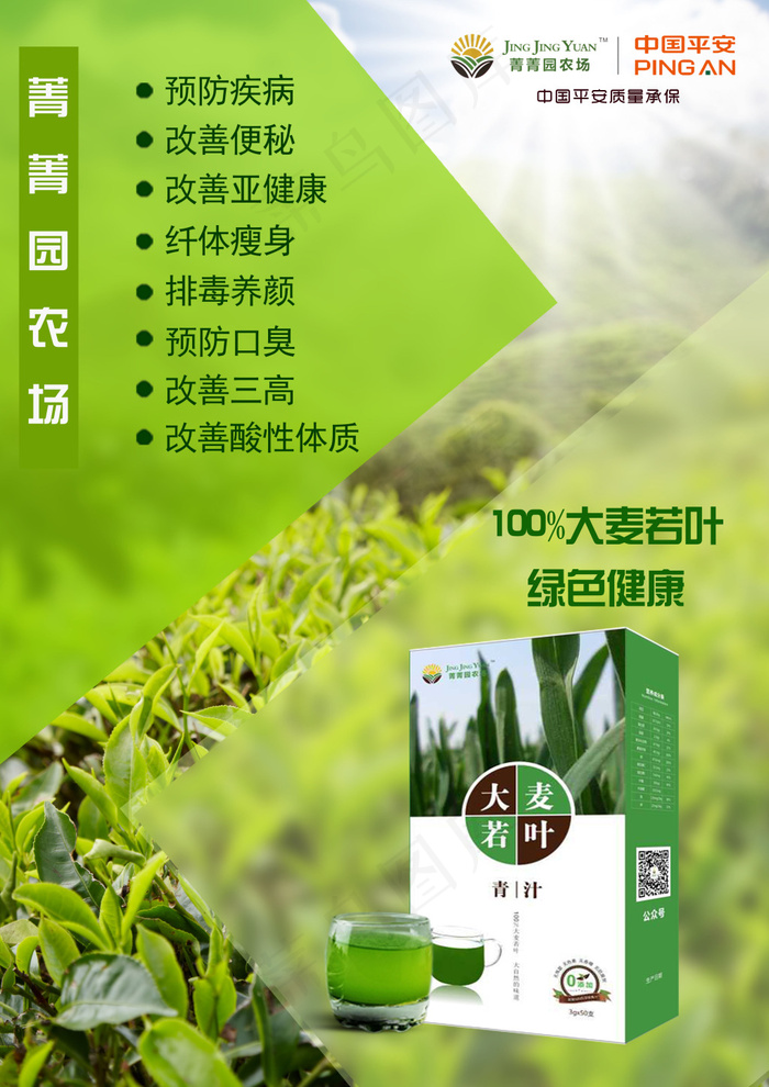 绿色海报(3508X4961(DPI:300))psd模版下载