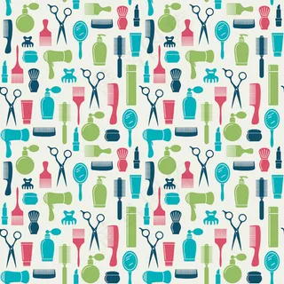 时尚的美发背景