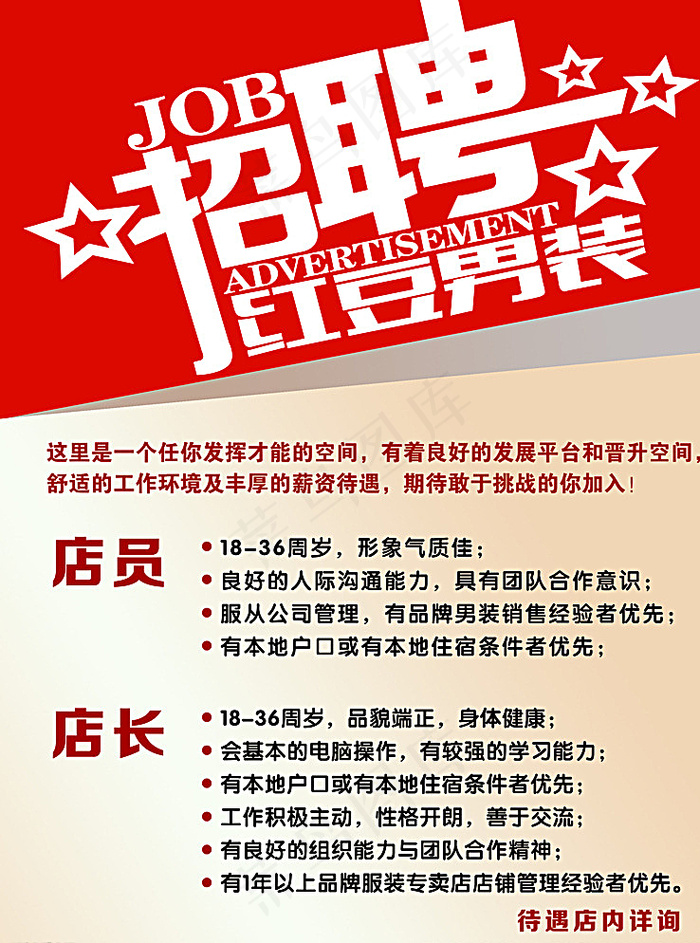 招聘海报图片psd模版下载