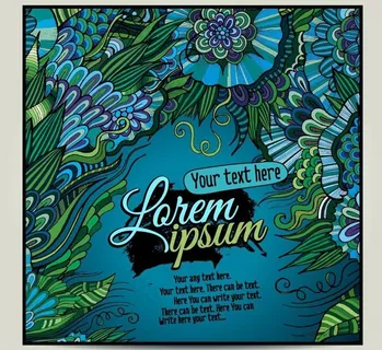 古典花纹卡片图片