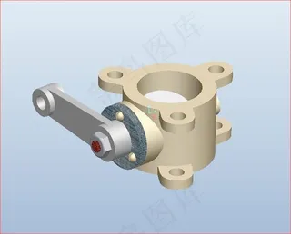 蝶形阀的装配图和零件