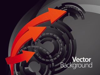 矢量商业动感箭头线条设计