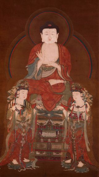 佛像壁画 古画图片