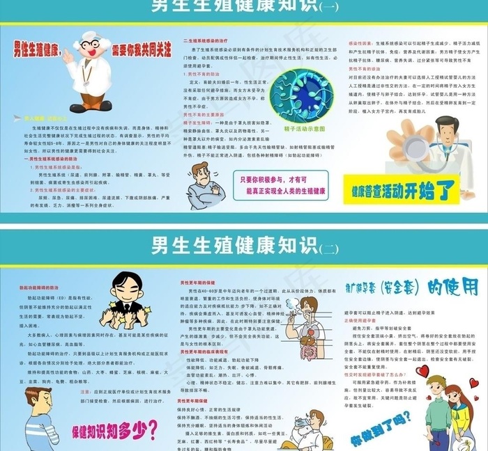 男性生殖健康图片cdr矢量模版下载