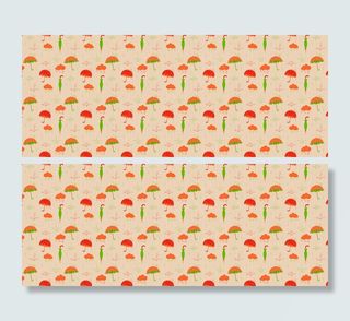 现代简约手绘可爱图案矢量墙纸