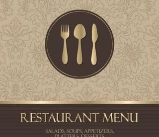 西餐菜单背景05矢量