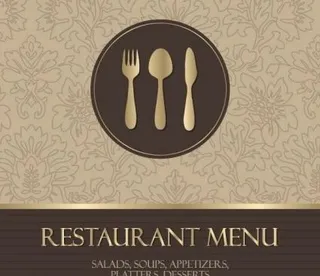 西餐菜单背景05矢量