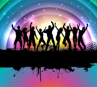 动感时尚人物剪影矢量素材