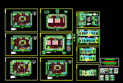 商场设计全套图CAD素材