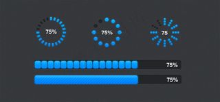 蓝色进度条模板
