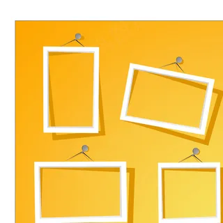 炫彩画框矢量素材下载