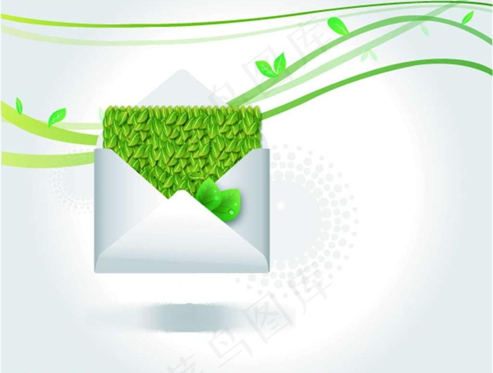 树叶邮件图片