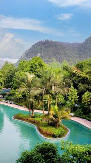 公园水池高清摄影图片