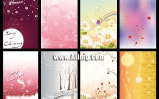 梦幻的展板背景矢量素材