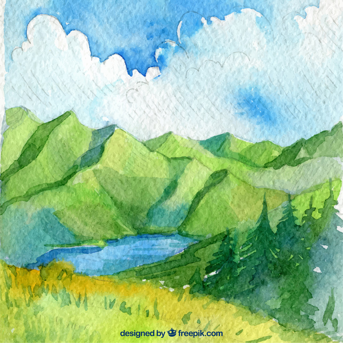 绿色背景矢量图